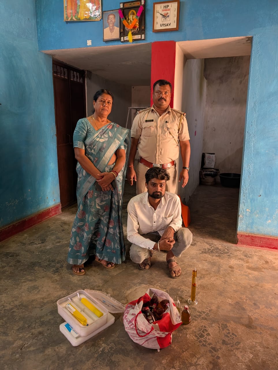बलौदाबाजार में आबकारी विभाग द्वारा 7 हजार रुपए के अवैध शराब जब्त 