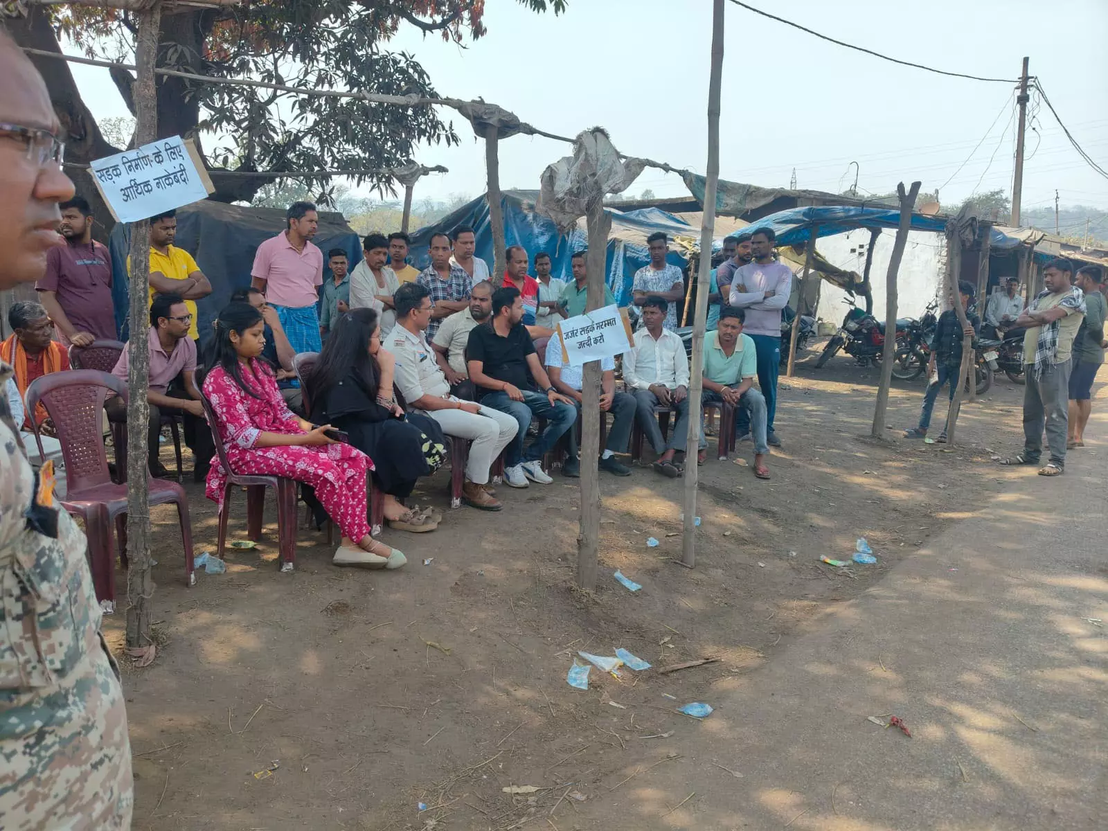 चक्काजाम करने वालों पर पुलिस की सख्ती
