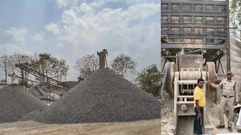खनिज विभाग की बड़ी कार्रवाई:  मंदिर हसौद में छापा, 2 खदानें सील, 7 हाइवा जब्त
